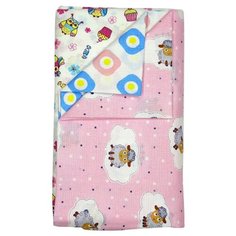 Многоразовая пеленка Forest kids ситец ГОСТ 130x95 3 шт, розовый