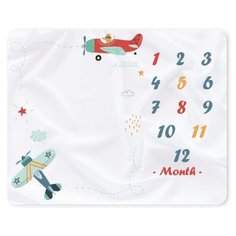 Многоразовая пеленка Forest kids из хлопка 100x120, airplane