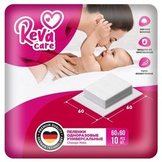Одноразовая пеленка Reva Care 60х60, белый, 10 шт.