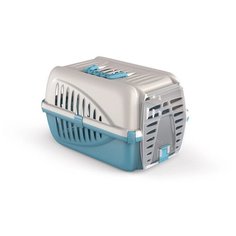 Переноска для животных 50x33x31см синяя Georplast
