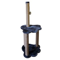 Когтеточка Zooexpress Лапа, 4 когтеточки, 2 этажа, джут, 38х44х100 см