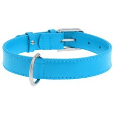 Ошейник COLLAR Glamour без украшений синий 9 мм х 18-21 см