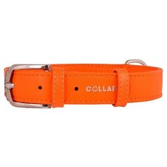 Ошейник COLLAR Glamour без украшений оранжевый 9 мм х 19-25 см