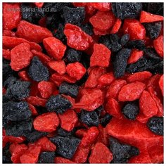 Грунт для аквариума Вака Микс №6, красно- черный, 1 кг, 3 шт