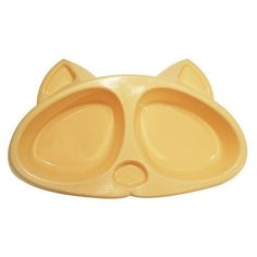 Миска Зооэкспресс "Киска" двойная 2 х 0,2л , пластик Zo Oexpress