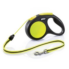 Flexi New Neon S 5м до 12кг поводок-рулетка трос