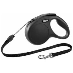 Поводок-рулетка Flexi New Comfort M Cord 5м до 20кг трос, черный