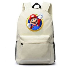 Рюкзак Марио (Mario) белый №5 Noname
