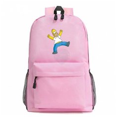 Рюкзак Симпсоны (The Simpsons) розовый №1 Noname