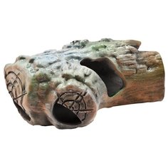 Декорации для аквариума грот Zooexpress Иж Бревно Д9 19х11х8 см; 1 шт.