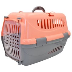 Переноска Zooexpress Турне, с прозрачной пластиковой дверцей, 48х32х32 см
