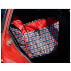 Лежак Zooexpress, накидка на сиденье автомобиля с бортиком, 100х45х17 см