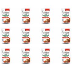 Корм консервированный для кошек GOURMET Natural, говядина с томатами, 75 г, В комплекте 12 шт.