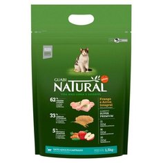 GUABI NATURAL сухой корм для кошек 1,5 кг кастрированные коты Цыпленок/рис