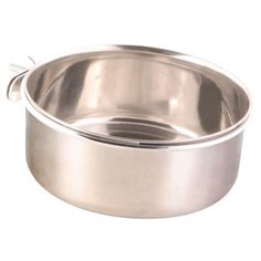 Миска TRIXIE для попугаев с крепежом, металл, 0,9 л