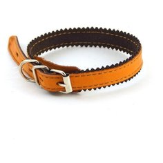 Ошейник Zoomaster, двойной строченный, 15 мм, 35 см Зоомастер