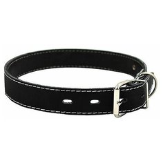 Ошейник кожаный с синтепоном ширина 12 мм, обхват шеи от 24 до 28 см. Каскад