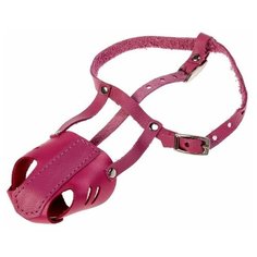 Намордник кожаный цельнокроеный для мелких пород собак (шпиц) Каскад