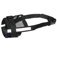 Намордник регулируемый №3 12-16 см черный со светоотражающей лентой Дарэлл