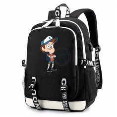 Рюкзак Диппер черный с USB-портом №1 Noname