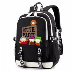 Рюкзак Южный Парк (South Park) черный с USB-портом №1 Noname