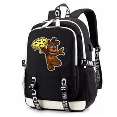 Рюкзак фнаф (Five Nights at Freddys) черный с USB-портом №3 Noname