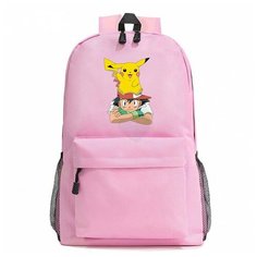 Рюкзак Покемон (Pokemon) розовый №2 Noname