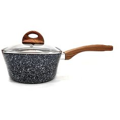 Ковш с крышкой и гранитным покрытием 18см, 2л Edenberg