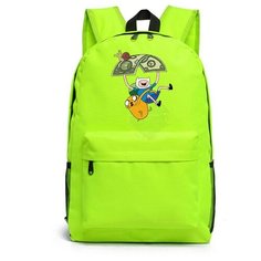 Рюкзак Фин и Джейк зеленый №2 Noname