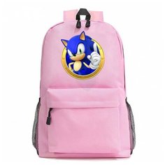 Рюкзак Ёж Соник (Sonic) розовый №4 Noname
