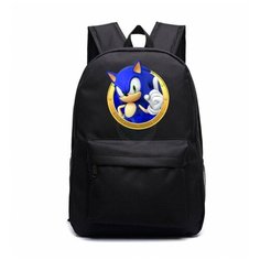 Рюкзак Ёж Соник (Sonic) черный №4 Noname