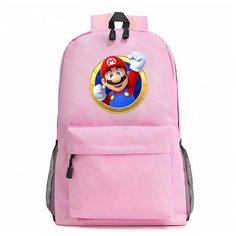 Рюкзак Марио (Mario) розовый №5 Noname