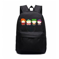 Рюкзак Малыши Стэн, Кайл, Эрик и Кенни (South Park) черный №8 Noname