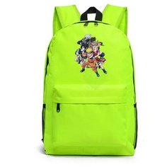 Рюкзак с героями аниме "Наруто" зеленый №1 Noname