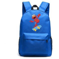 Рюкзак Элмо на скейте (Sesame Street) синий №1 Noname