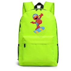 Рюкзак Элмо на скейте (Sesame Street) зеленый №1 Noname