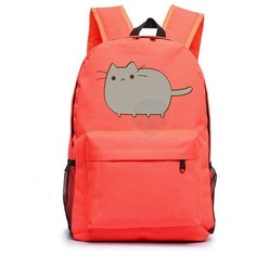 Рюкзак Кот Пушин оранжевый №4 Noname