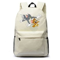 Рюкзак Том и Джерри (Tom and Jerry) белый №4 Noname