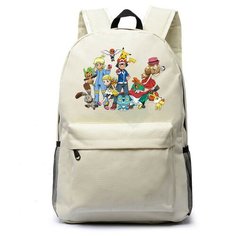 Рюкзак Персонажи вселенной Покемон (Pokemon) белый №6 Noname