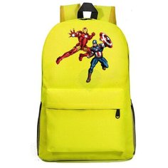Рюкзак Железный человек и Капитан Америка (Avengers) желтый №7 Noname