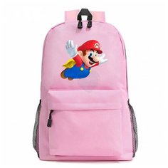 Рюкзак Марио (Mario) розовый №4 Noname