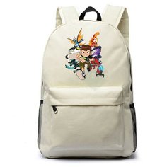 Рюкзак персонажи Бен 10 (BenTen) белый №4 Noname