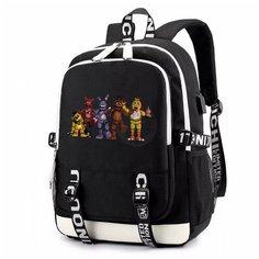 Рюкзак фнаф (Five Nights at Freddys) черный с USB-портом №8 Noname