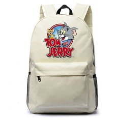 Рюкзак Том и Джерри (Tom and Jerry) белый №2 Noname