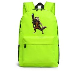 Рюкзак Енот Ракета зеленый №5 Noname