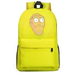 Рюкзак Большая голова (Rick and Morty) желтый №9 Noname