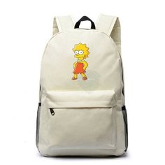 Рюкзак Лиза Симпсон (The Simpsons) белый №4 Noname