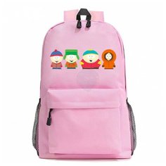 Рюкзак Стэн, Кайл, Эрик и Кенни (South Park) розовый №5 Noname