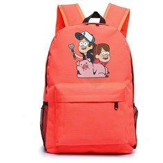 Рюкзак персонажи Гравити Фолз оранжевый №2 Noname