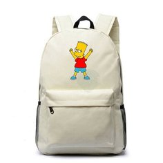 Рюкзак Барт Симпсон (The Simpsons) белый №2 Noname